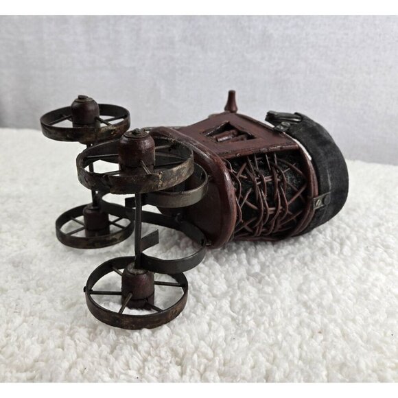 VTG Antique Miniature Baby Stroller Pram 8" High Victorian Gothic Decor Carriage - Picture 12 of 16